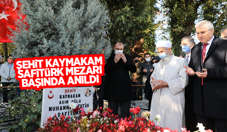 Şehit Kaymakam Safitürk mezarı başında anıldı