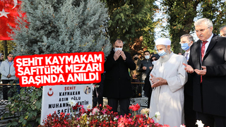 Şehit Kaymakam Safitürk mezarı başında anıldı
