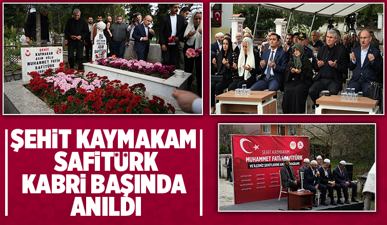 Şehit Kaymakam Safitürk, vefatının 7’nci yılında kabri başında anıldı