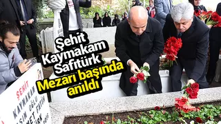 Şehit Kaymakam Safitürk, vefatının 8’nci yılında kabri başında anıldı