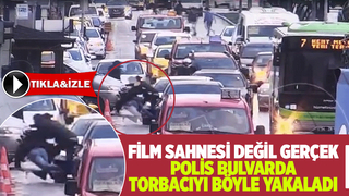 Şehrin göbeğinde torbacı operasyonu; İşte o anlar