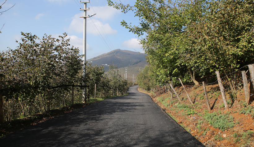 Şehrin kuzeyinde asfalt çalışmaları devam ediyor