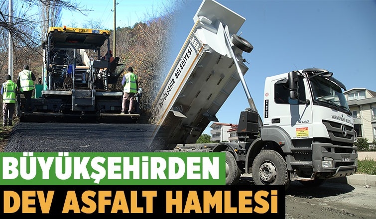 Şehrin kuzeyinde dev asfalt hamlesi