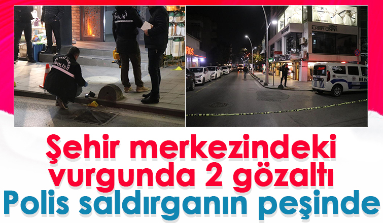 Şehrin ortasındaki silahlı kavgada 2 gözaltı