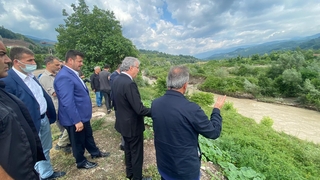 Selden zarar gören mahallelerde inceleme yaptılar