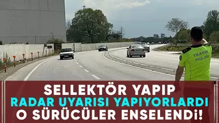 Selektörle radar uyarısına ceza