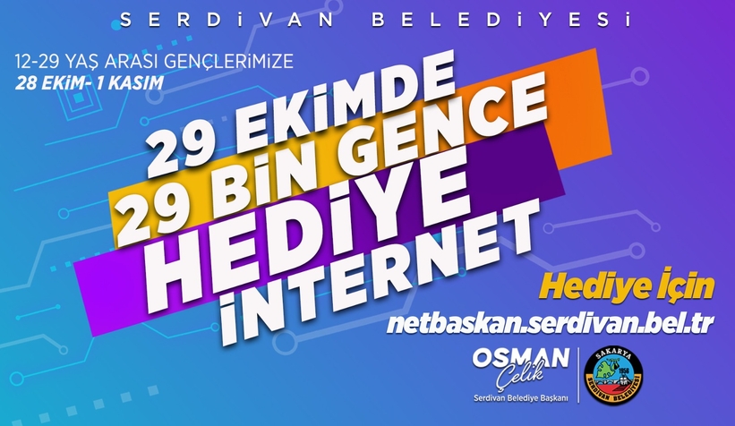 Serdivan Belediyesi’nden gençlere Cumhuriyet Bayramı hediyesi