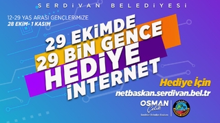Serdivan Belediyesi’nden gençlere Cumhuriyet Bayramı hediyesi