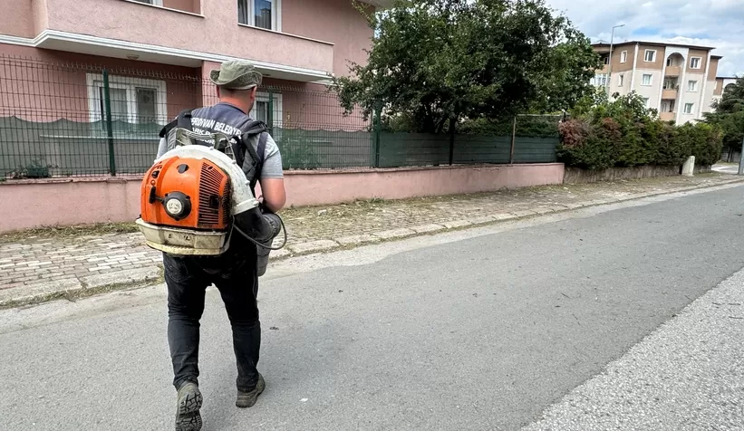 Serdivan Belediyesi’nden yeşil alanlara bakım mesaisi