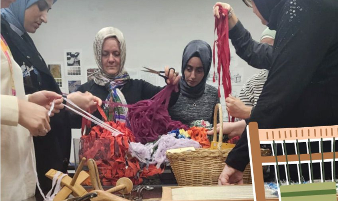 Serdivan'da atıklar sanata dönüştü