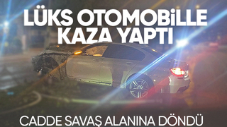 Serdivan'da caddeyi savaş alanına çeviren kaza