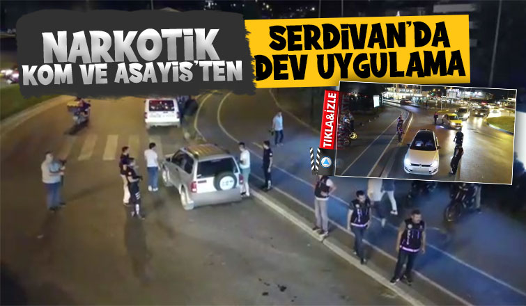 Serdivan'da dron destekli uygulama
