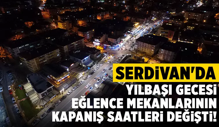 Serdivan'da eğlence mekanlarına yılbaşı düzenlemesi