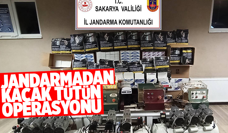 Serdivan'da kaçak tütün operasyonu