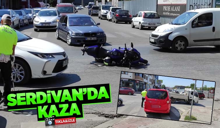 Serdivan'da kaza böyle geldi