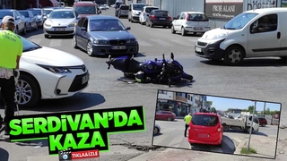 Serdivan'da kaza böyle geldi