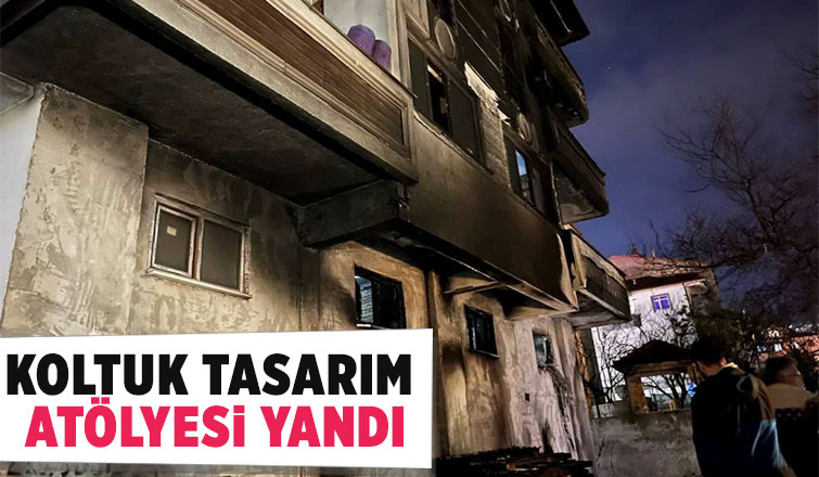 Serdivan'da koltuk tasarım atölyesi yandı