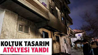 Serdivan'da koltuk tasarım atölyesi yandı