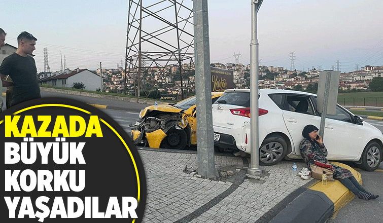 Serdivan'da korkutan kaza