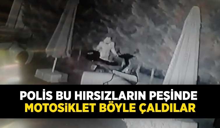 Serdivan'da motosikleti böyle çaldılar