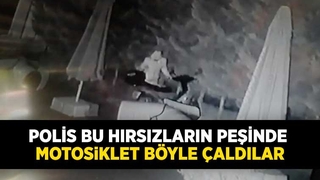 Serdivan'da motosikleti böyle çaldılar