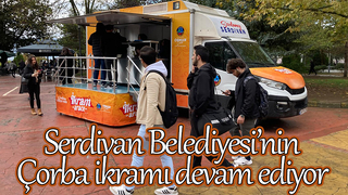 Serdivan'da öğrencilere çorba ikramı