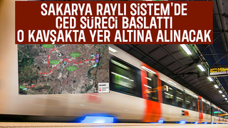 Serdivan'da raylı sistem o kavşakta yer altına alınacak