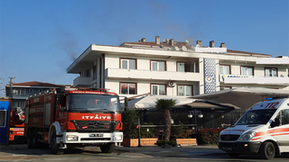 Serdivan'da yangın paniği