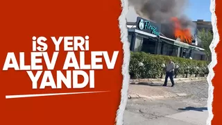 Serdivan'da yangın