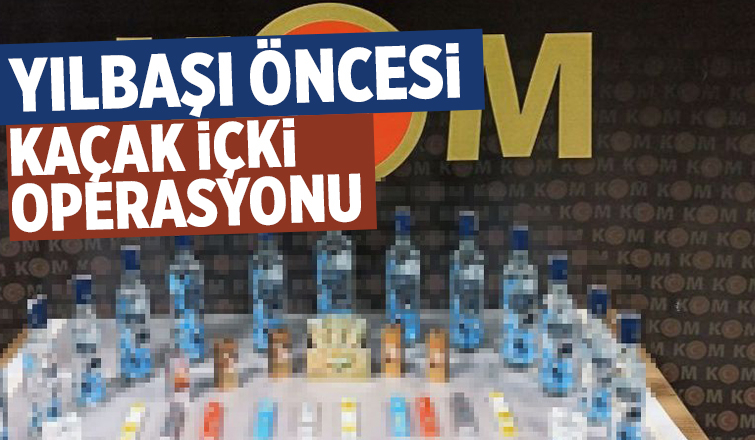 Serdivan'da yılbaşı öncesi kaçak içki operasyonu