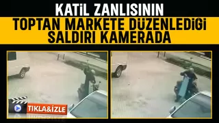 Serdivan'daki cinayetin işyerine yaptığı saldırı kamerada
