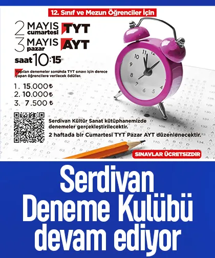 Serdivan Deneme Kulübü devam ediyor