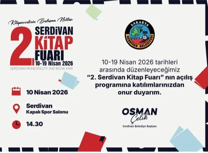 Serdivan kitapla buluşuyor: 2. Kitap Fuarı kapılarını açıyor