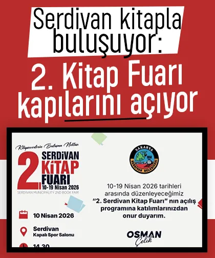 Serdivan kitapla buluşuyor: 2. Kitap Fuarı kapılarını açıyor