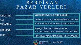Serdivan Semt Pazarlarına yeni düzenleme