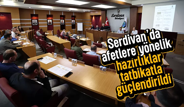 Serdivan’da afetlere yönelik tatbikat