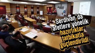 Serdivan’da afetlere yönelik tatbikat
