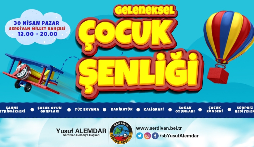 Serdivan’da geleneksel çocuk şenliği heyecanı