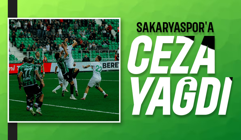 Serik maçının faturası ağır oldu; Sakaryaspor'a ceza yağdı
