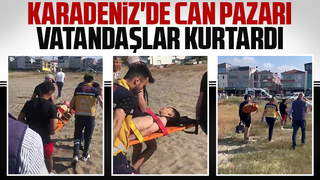 Serinlemek için suya girdi boğulma tehlikesi yaşadı