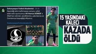  Servis aracının çarptığı genç kaleci hayatını kaybetti