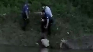 Sevgilisinin ailesi tarafından nehre atılan genç böyle kurtarıldı