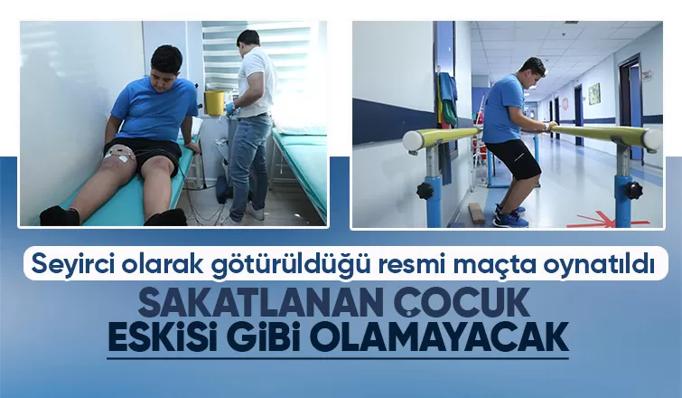 Seyirci olarak götürüldüğü resmi maçta oynatıldı, sakatlandı