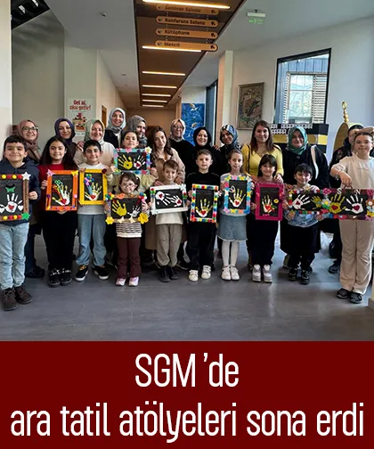 SGM’de ara tatil atölyeleri sona erdi