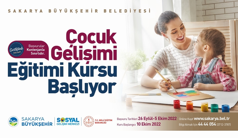 SGM’de sertifikalı Çocuk Gelişimi Eğitim’leri başlıyor
