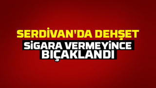 Sigara vermedi diye bıçaklandı
