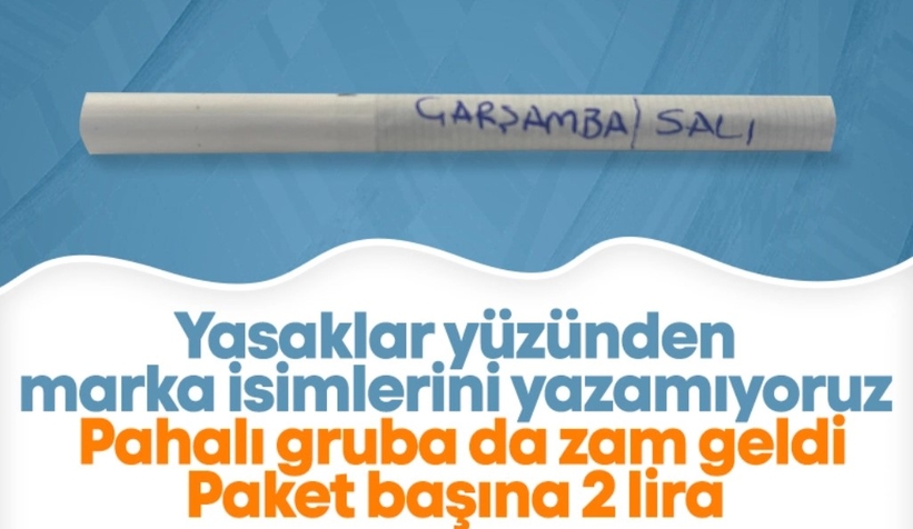 Sigaraya paket başı 2 lira zam