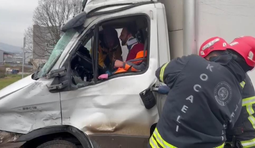 Sıkışan sürücü için seferber oldular