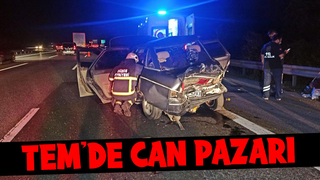 Sıkışan yolcuyu itfaiye kurtardı