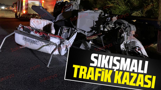 Anadolu Otoyolu'nda paramparça olan bu tırın kupasından sağ çıktı